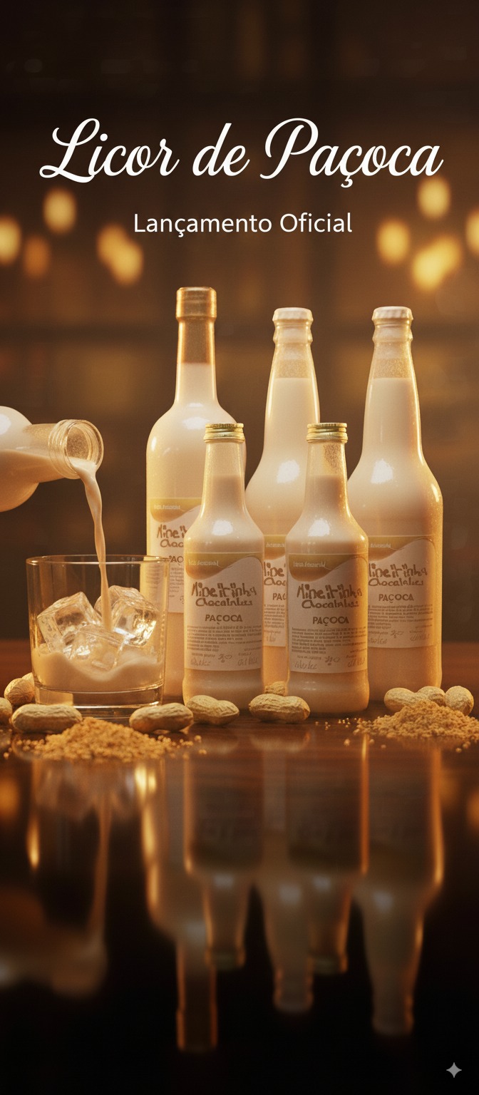 Lançamento oficial do licor Mineirinha sabor paçoca